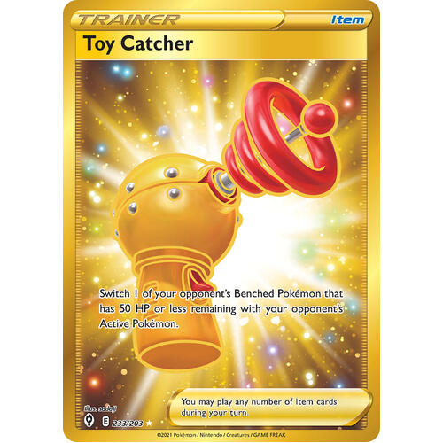 Toy Catcher 233/203 SWSH Evolving Skies Full Art Holo Secret Rare Pokemon Card NEAR MINT TCG