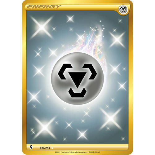 Metal Energy 237/203 SWSH Evolving Skies Full Art Holo Secret Rare Pokemon Card NEAR MINT TCG