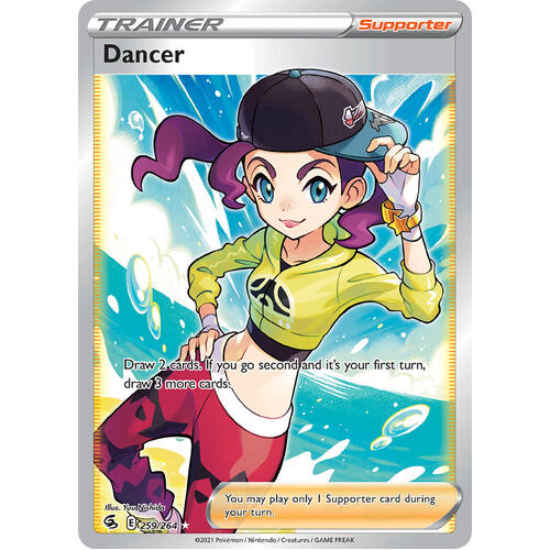 Dancer 259/264 SWSH Fusion Strike Full Art Holo Ultra Rare Pokemon Card NEAR MINT TCG
