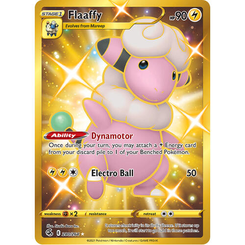 Flaaffy 280/264 SWSH Fusion Strike Full Art Holo Secret Rare Pokemon Card NEAR MINT TCG