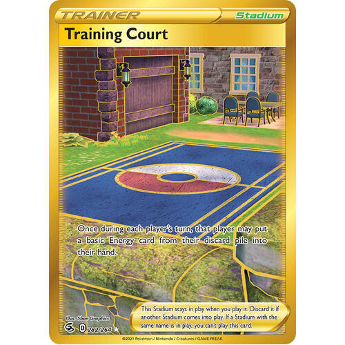 Training Court 282/264 SWSH Fusion Strike Full Art Holo Secret Rare Pokemon Card NEAR MINT TCG