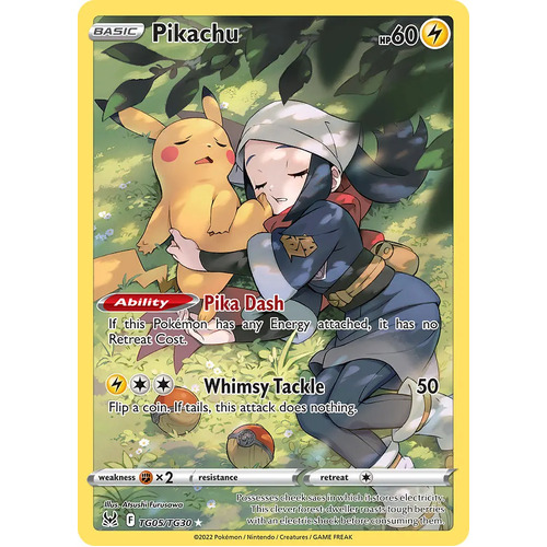Pikachu 5/30 SWSH Lost Origin Trainer Gallery Full Art Holo Rare