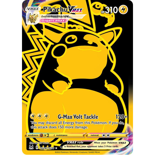 Pikachu VMAX 29/30 SWSH Lost Origin Trainer Gallery Full Art Holo Rare Pokemon Card NEAR MINT 