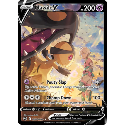 Mawile V 17/30 SWSH Silver Tempest Trainer Gallery Full Art Holo Rare Pokemon Card NEAR MINT 