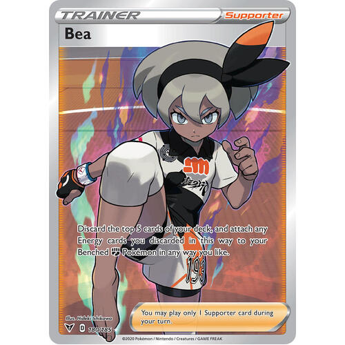 Bea 180/185 Vivid Voltage Full Art Holo Ultra Rare Pokemon Card NEAR MINT TCG