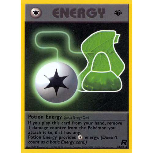 Potion Energy 82/82 Team Rocket 1st Edition Uncommon Pokemon Card NEAR MINT TCG