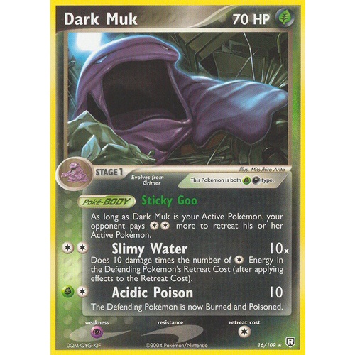Dark Muk 16/109 EX Team Rocket Returns Rare Pokemon Card NEAR MINT TCG