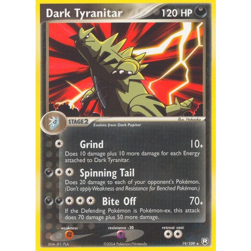 Dark Tyranitar 19/109 EX Team Rocket Returns Rare Pokemon Card NEAR MINT TCG