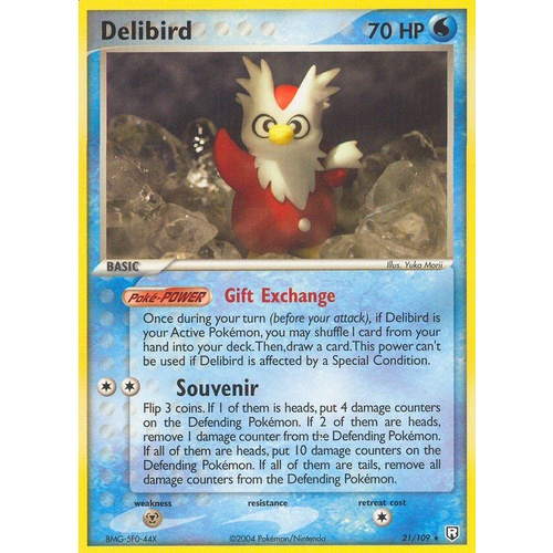 Delibird 21/109 EX Team Rocket Returns Rare Pokemon Card NEAR MINT TCG
