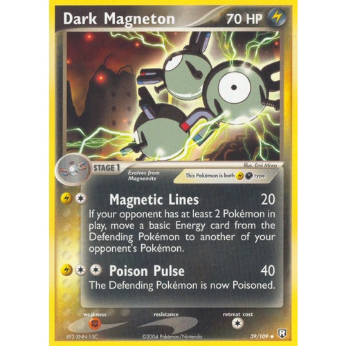 Dark Magneton 39/109 EX Team Rocket Returns Uncommon Pokemon Card NEAR MINT TCG
