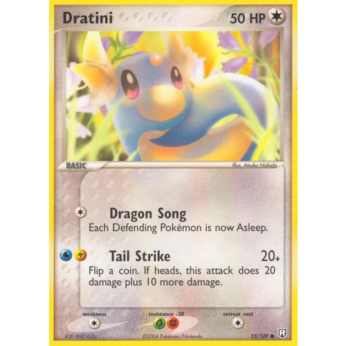 Dratini 53/109 EX Team Rocket Returns Common Pokemon Card NEAR MINT TCG