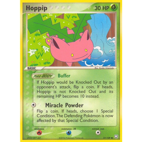 Hoppip 57/109 EX Team Rocket Returns Common Pokemon Card NEAR MINT TCG