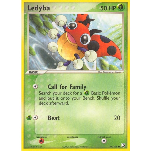 Ledyba 64/109 EX Team Rocket Returns Common Pokemon Card NEAR MINT TCG
