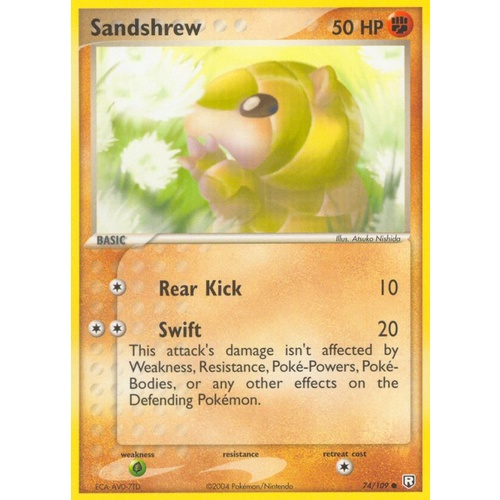 Sandshrew 74/109 EX Team Rocket Returns Common Pokemon Card NEAR MINT TCG