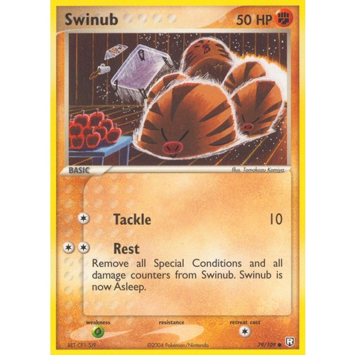 Swinub 79/109 EX Team Rocket Returns Common Pokemon Card NEAR MINT TCG