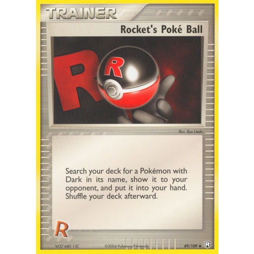 Rocket's Poke Ball 89/109 EX Team Rocket Returns Uncommon Trainer Pokemon Card NEAR MINT TCG
