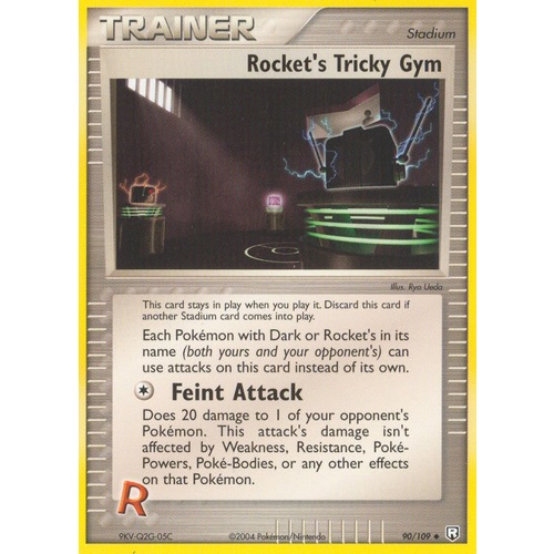 Rocket's Tricky Gym 90/109 EX Team Rocket Returns Uncommon Trainer Pokemon Card NEAR MINT TCG