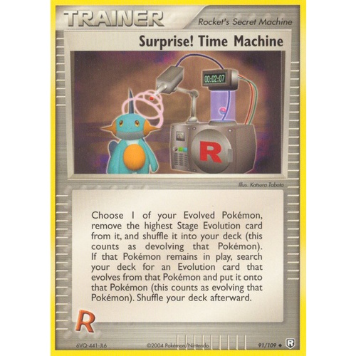 Surprise! Time Machine 91/109 EX Team Rocket Returns Uncommon Trainer Pokemon Card NEAR MINT TCG