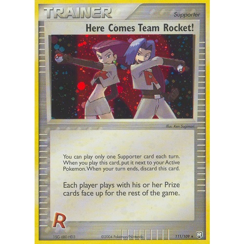 Here Comes Team Rocket! 111/109 EX Team Rocket Returns Holo Secret Rare Trainer Pokemon Card NEAR MINT TCG