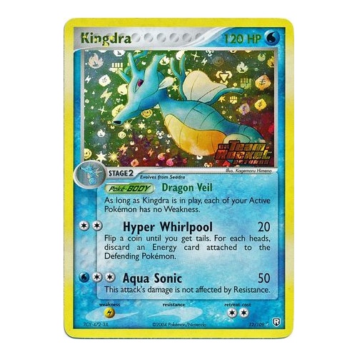 Kingdra 12/109 EX Team Rocket Returns Reverse Holo Rare Pokemon Card NEAR MINT TCG