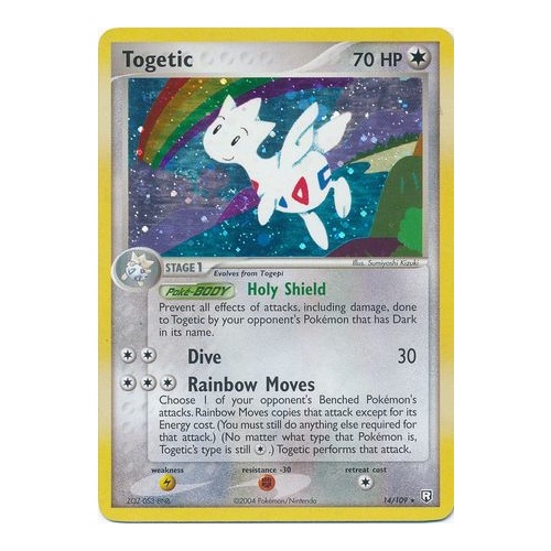Togetic 14/109 EX Team Rocket Returns Reverse Holo Rare Pokemon Card NEAR MINT TCG