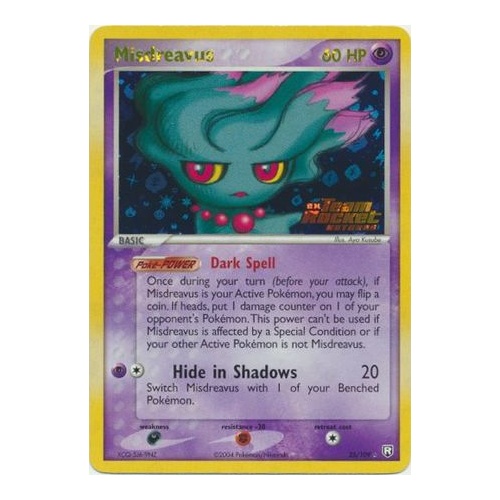 Misdreavus 25/109 EX Team Rocket Returns Reverse Holo Rare Pokemon Card NEAR MINT TCG