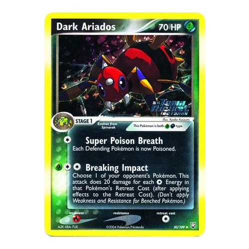 Dark Ariados 30/109 EX Team Rocket Returns Reverse Holo Uncommon Pokemon Card NEAR MINT TCG
