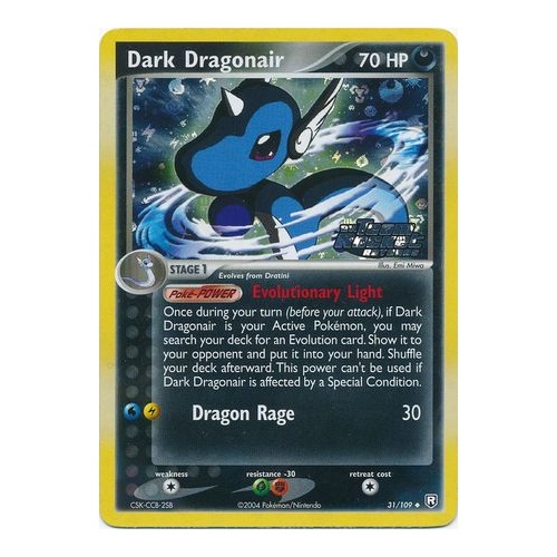 Dark Dragonair 31/109 EX Team Rocket Returns Reverse Holo Uncommon Pokemon Card NEAR MINT TCG