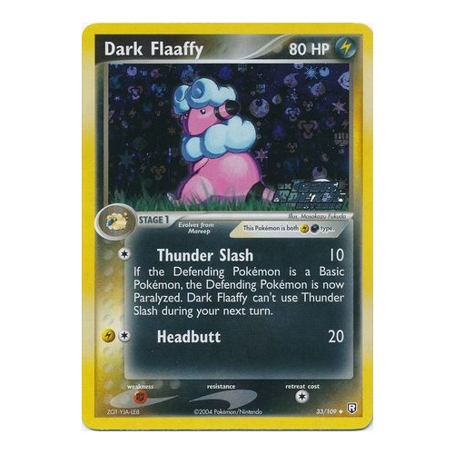 Dark Flaaffy 33/109 EX Team Rocket Returns Reverse Holo Uncommon Pokemon Card NEAR MINT TCG