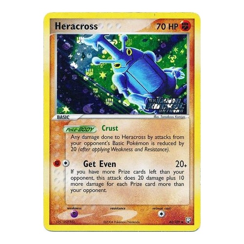 Heracross 43/109 EX Team Rocket Returns Reverse Holo Uncommon Pokemon Card NEAR MINT TCG