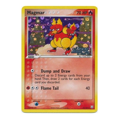 Magmar 44/109 EX Team Rocket Returns Reverse Holo Uncommon Pokemon Card NEAR MINT TCG