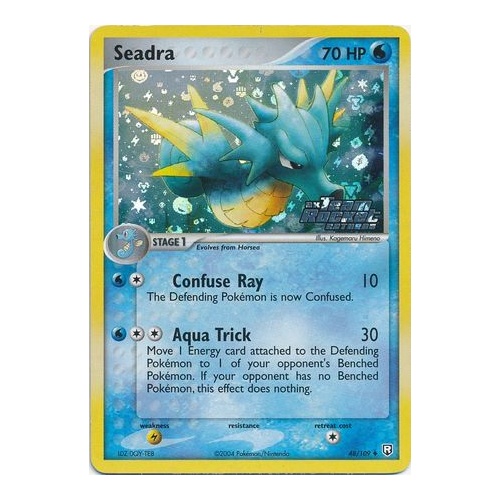 Seadra 48/109 EX Team Rocket Returns Reverse Holo Uncommon Pokemon Card NEAR MINT TCG