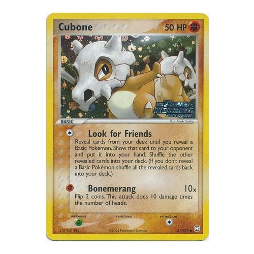Cubone 51/109 EX Team Rocket Returns Reverse Holo Common Pokemon Card NEAR MINT TCG
