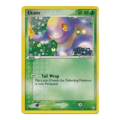 Ekans 55/109 EX Team Rocket Returns Reverse Holo Common Pokemon Card NEAR MINT TCG