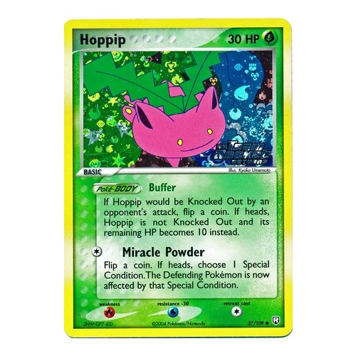 Hoppip 57/109 EX Team Rocket Returns Reverse Holo Common Pokemon Card NEAR MINT TCG