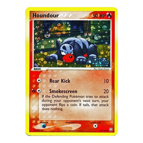 Houndour 59/109 EX Team Rocket Returns Reverse Holo Common Pokemon Card NEAR MINT TCG