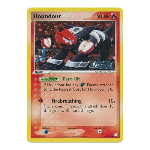 Houndour 60/109 EX Team Rocket Returns Reverse Holo Common Pokemon Card NEAR MINT TCG