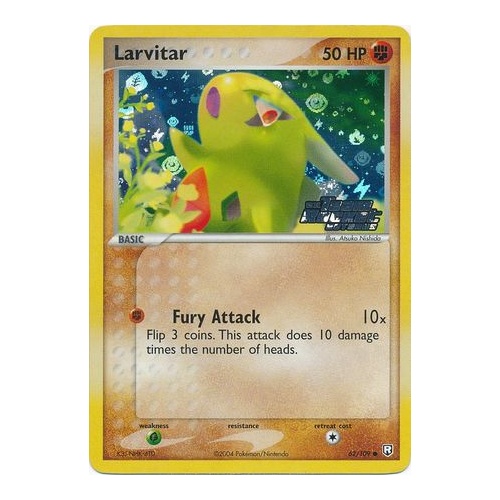 Larvitar 62/109 EX Team Rocket Returns Reverse Holo Common Pokemon Card NEAR MINT TCG