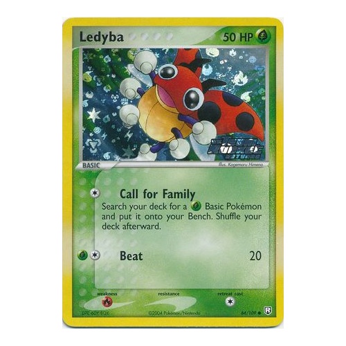Ledyba 64/109 EX Team Rocket Returns Reverse Holo Common Pokemon Card NEAR MINT TCG