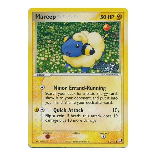 Mareep 67/109 EX Team Rocket Returns Reverse Holo Common Pokemon Card NEAR MINT TCG