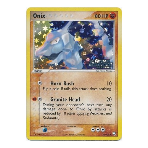 Onix 69/109 EX Team Rocket Returns Reverse Holo Common Pokemon Card NEAR MINT TCG