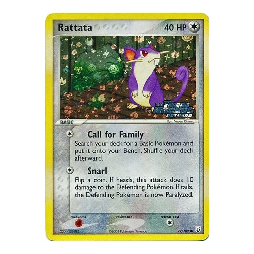 Rattata 72/109 EX Team Rocket Returns Reverse Holo Common Pokemon Card NEAR MINT TCG