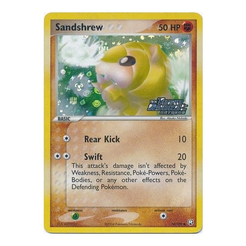 Sandshrew 74/109 EX Team Rocket Returns Reverse Holo Common Pokemon Card NEAR MINT TCG