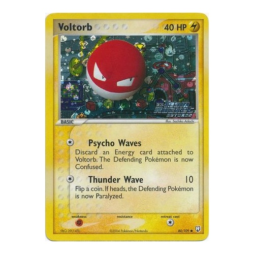 Voltorb 80/109 EX Team Rocket Returns Reverse Holo Common Pokemon Card NEAR MINT TCG