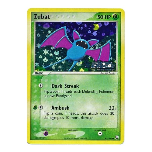 Zubat 82/109 EX Team Rocket Returns Reverse Holo Common Pokemon Card NEAR MINT TCG