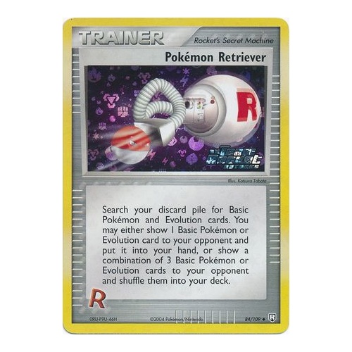 Pokemon Retriever 84/109 EX Team Rocket Returns Reverse Holo Uncommon Trainer Pokemon Card NEAR MINT TCG
