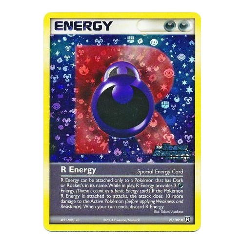 R Energy 95/109 EX Team Rocket Returns Reverse Holo Uncommon Pokemon Card NEAR MINT TCG