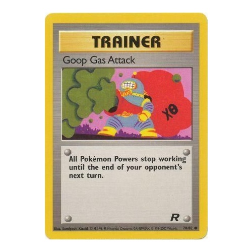Goop Gas Attack 78/82 Team Rocket Unlimited Common Trainer Pokemon Card NEAR MINT TCG