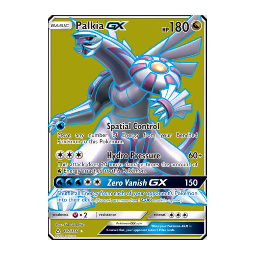 Palkia GX 147/156 SM Ultra Prism Holo Ultra Rare Full Art Pokemon Card NEAR MINT TCG