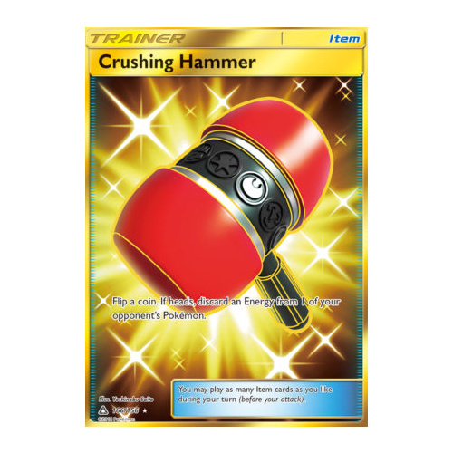 Crushing Hammer 166/156 SM Ultra Prism Holo Secret Rare Full Art Pokemon Card NEAR MINT TCG